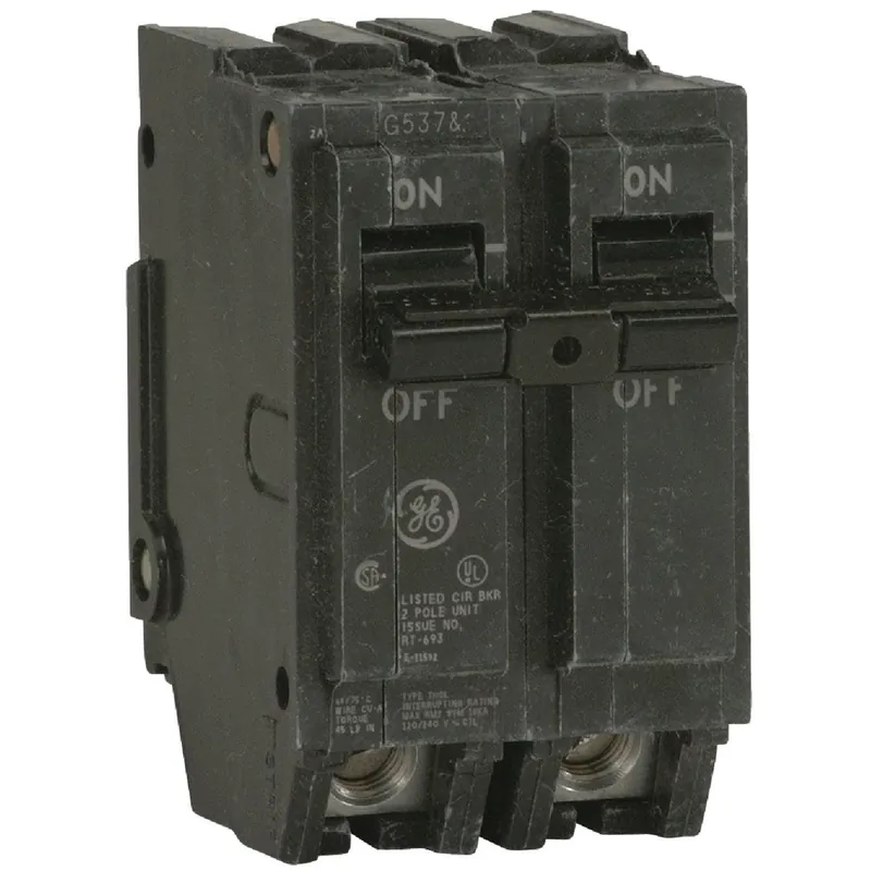 GE THQL21100P Double-Pole Circuit Breaker 100A
