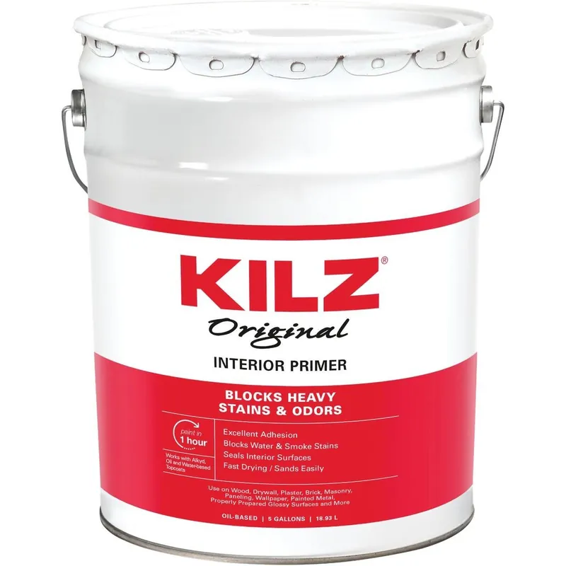 KILZ 10000 Kilz Original Oil-Based Interior Primer Sealer Stainblocker White 5 Gal. Replacement MPN