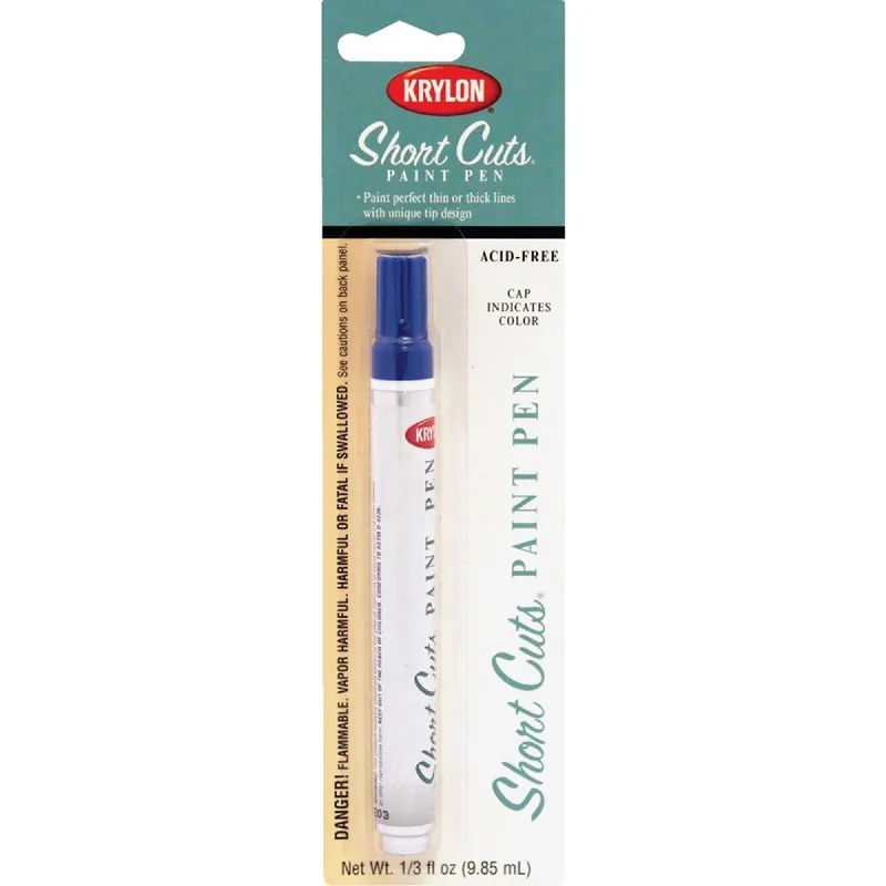 Krylon SCP-904 Short Cuts 1/3 Fl Oz Ocean Blue Gloss Paint Pen
