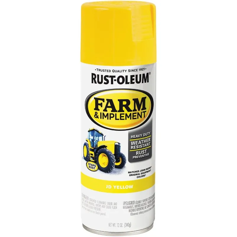 Rust-Oleum 280129 JD Yellow Farm & Implement Spray Paint