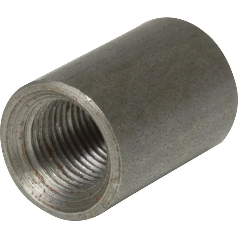 Anvil 8700158200 1-1/4 In. Malleable Black Iron Standard Merchant Coupling