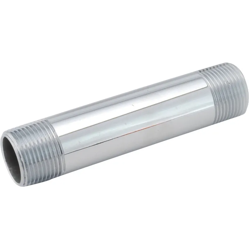 Anderson Metals 38310-0840 Brass Chrome Nipple 1/2 In. MIP x 4 In.