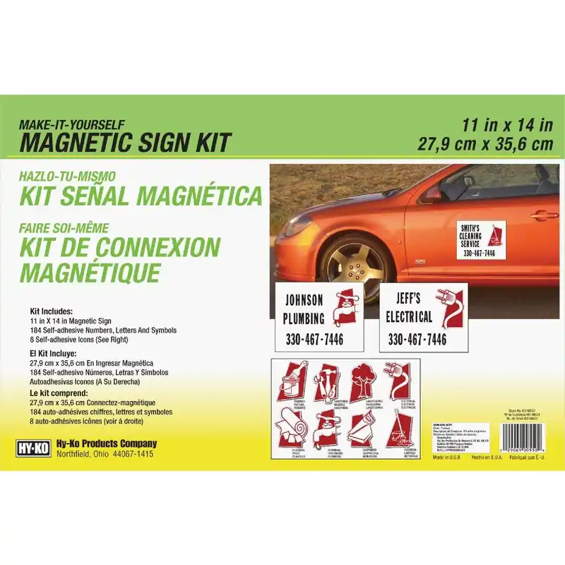 Hy-Ko KIT-MAG1 Magnetic Make-It-Yourself Sign Kit