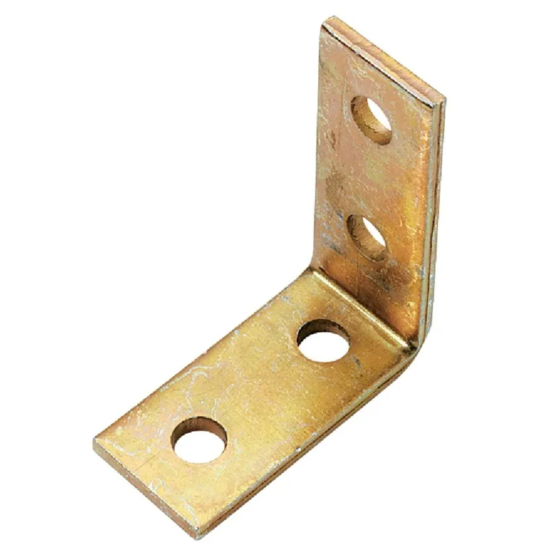 ABB ZAB205-10 Superstrut 3-1/2 In. x 4-1/8 In. Corner Goldgalv Electroplated Zinc Bracket