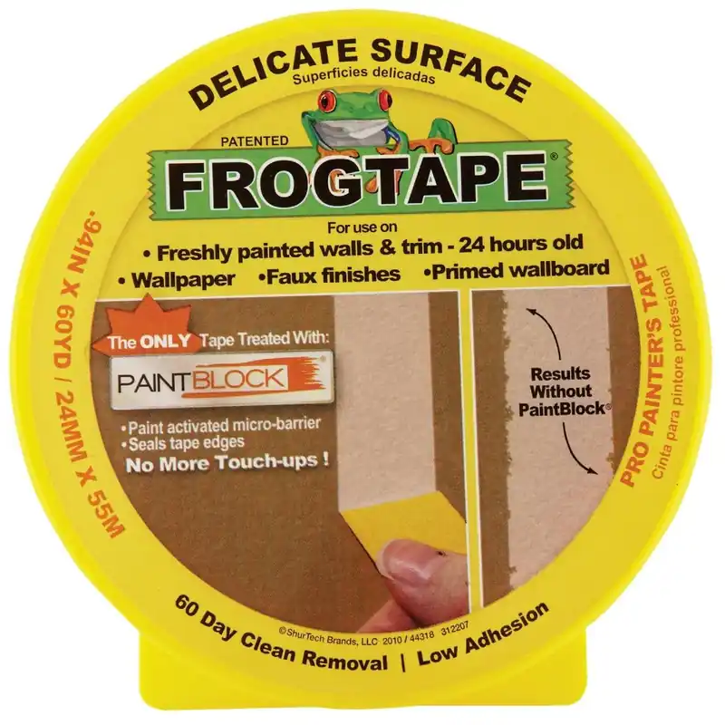 FrogTape 280220 Delicate Surface Masking Tape 0.94 In. x 60 Yd