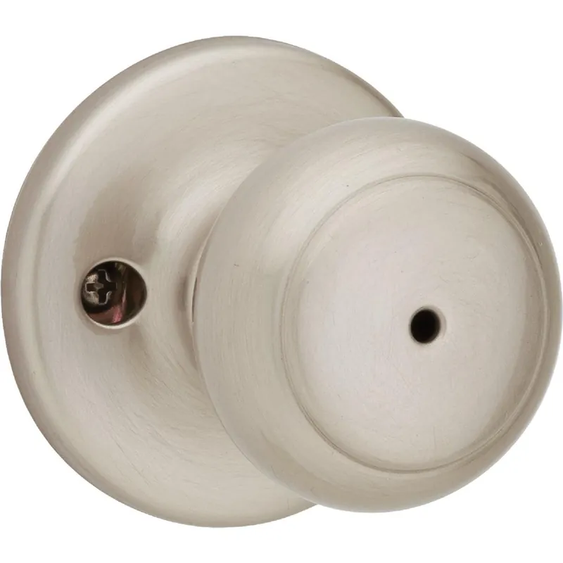 Kwikset 300CV15CP Cove Satin Nickel Bed & Bath Door Knob