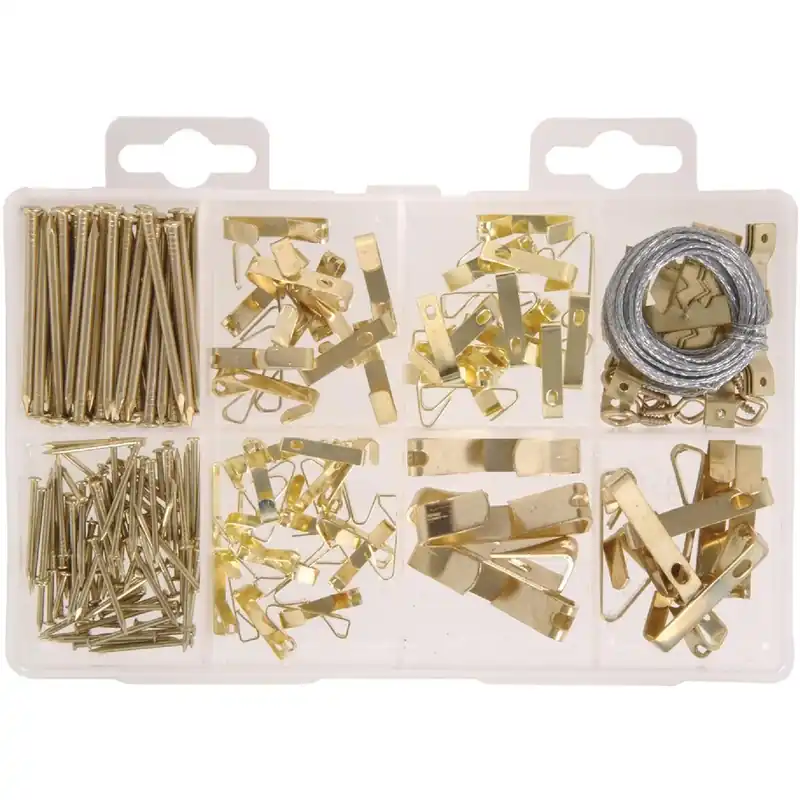 HILLMAN 130251 The Fastener Center Steel Picture Hanger Fastener Assortment Kit (206 Pcs.)
