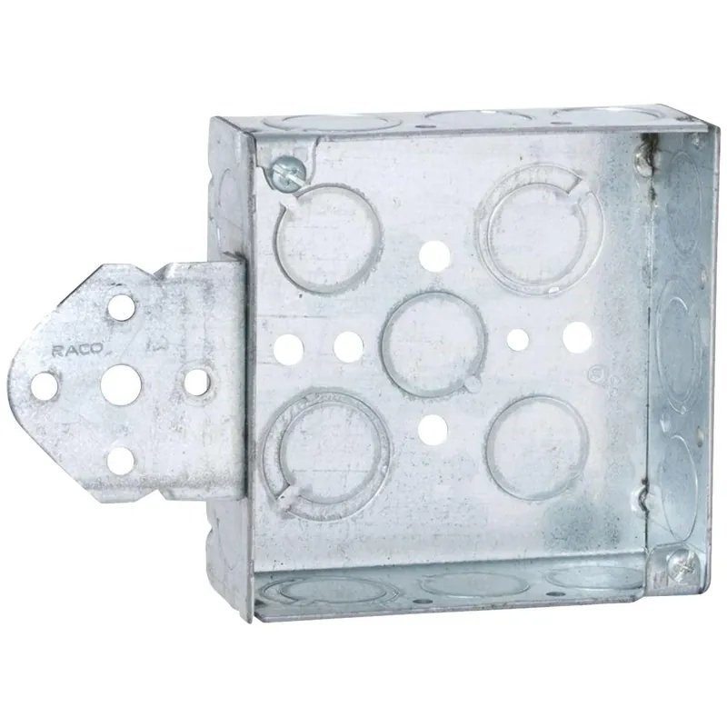 Southwire 52151-B-UPC B Bracket Mount 4 In. x 4 In. Square Box with Off-Center Knockouts