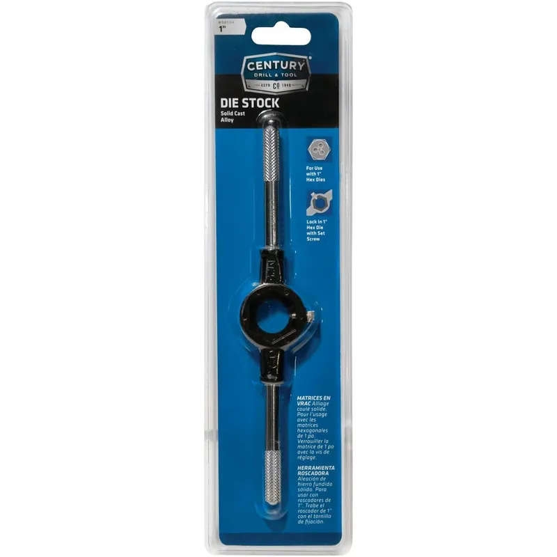 Century Drill Tool 98504 Solid 1 In. Die Stock