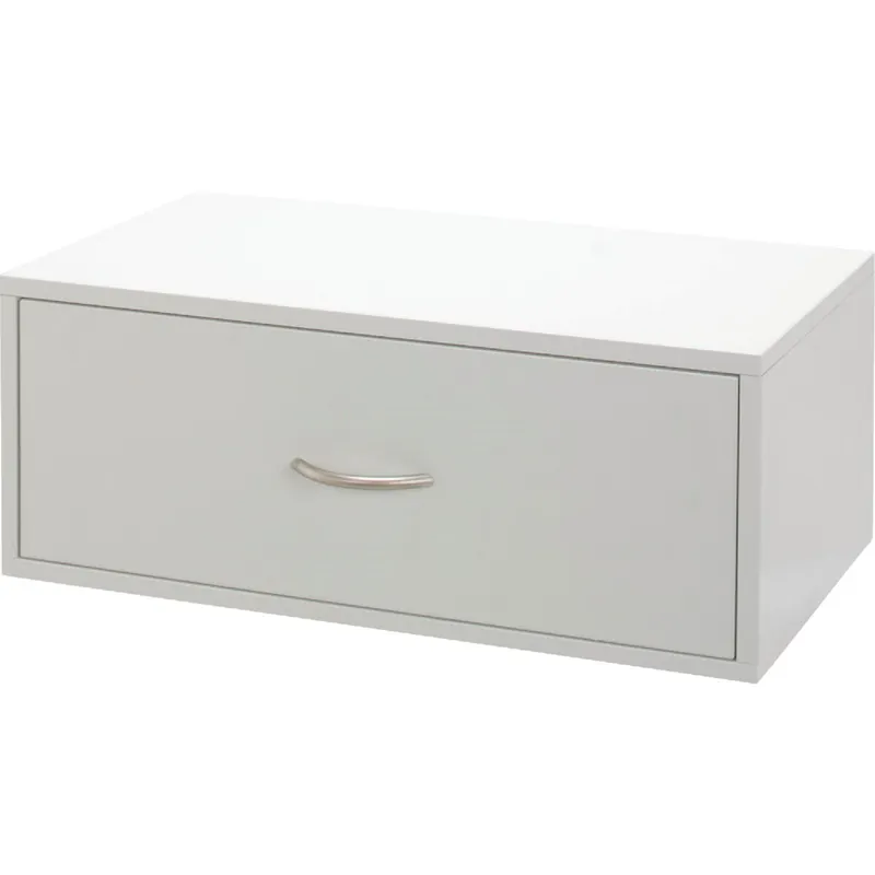 Organized Living 7315112411 FreedomRail Double Hung 1-Drawer White Organization Box