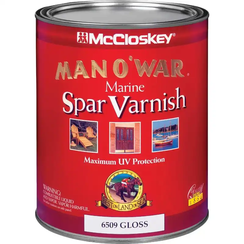 McCloskey 080.0006509.005 Man O'War VOC Gloss Spar Interior & Exterior Varnish Quart