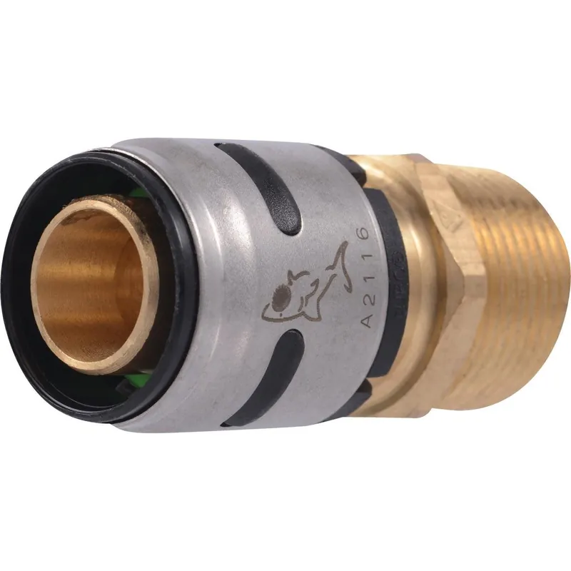 SharkBite K134A EvoPex 3/4 In. x 3/4 In. MPT Push-to-Connect Plastic Connector