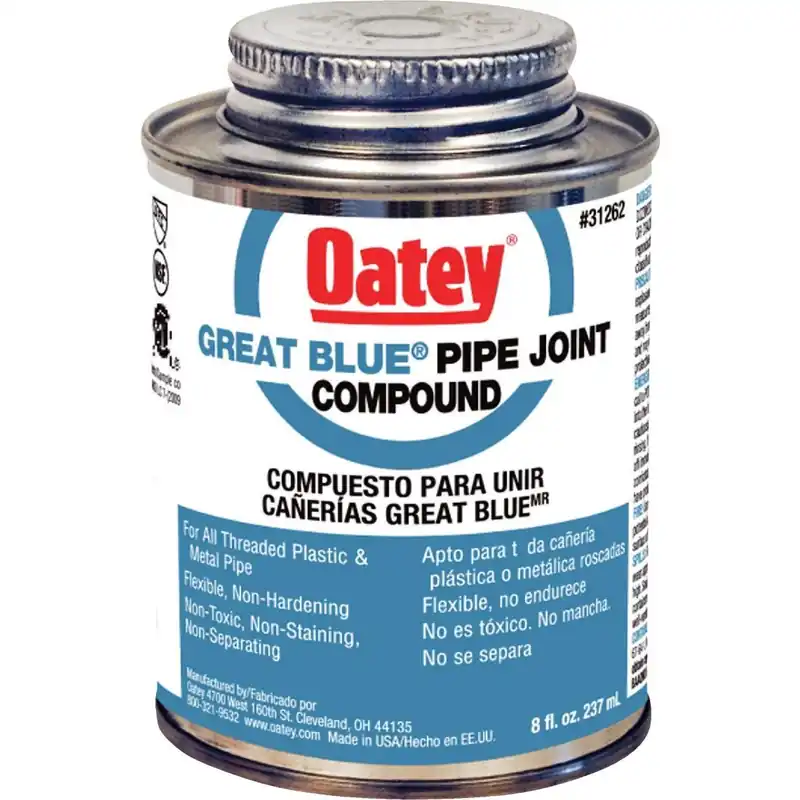 Oatey 31262 Great Blue 8 Fl. Oz. Blue Pipe Compound