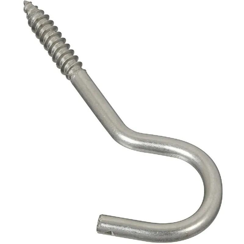 National N220814 Stainless Steel Screw Hook 1/4 In. x 4-1/4 In. Replacement MPN