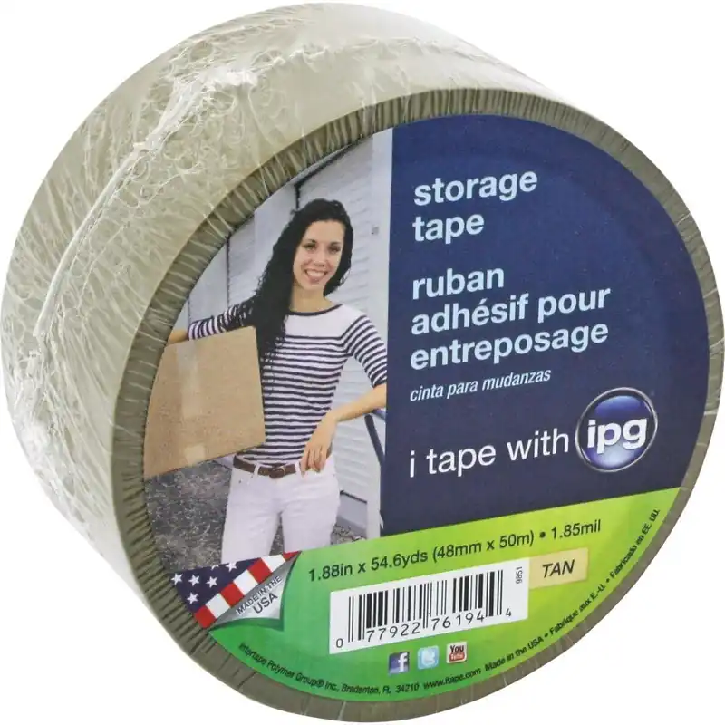 IPG 09851 Sealing Tape 1.88 In. X 55 Yd. Tan