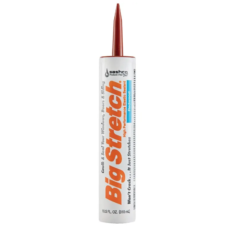 Sashco 10012 Big Stretch 10.5 Oz. Acrylic Elastomeric Caulk, Redwood