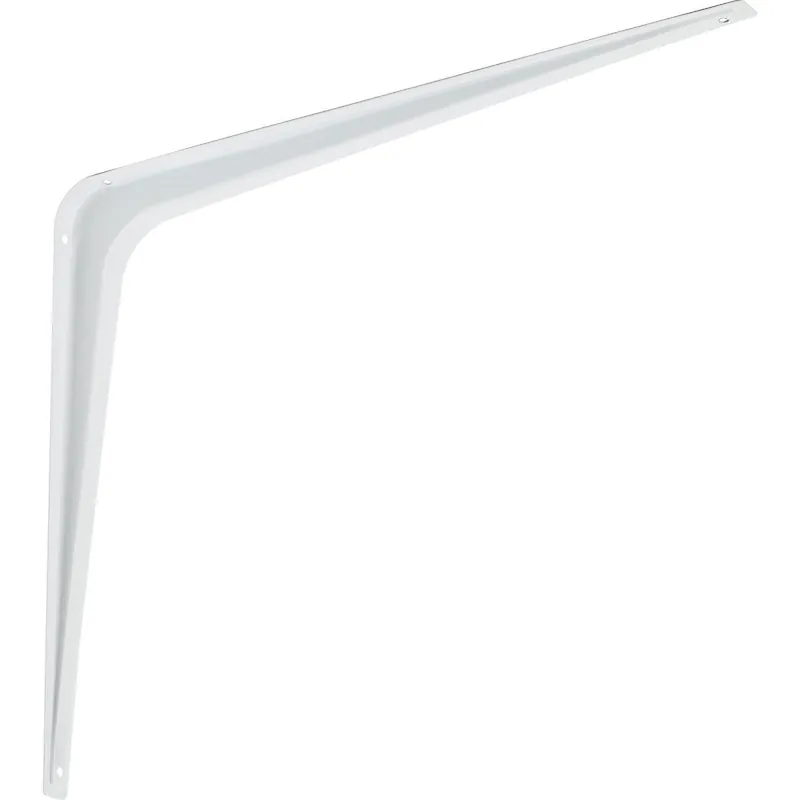 National N245779 211 12 In. D. x 14 In. H. White Steel Shelf Bracket