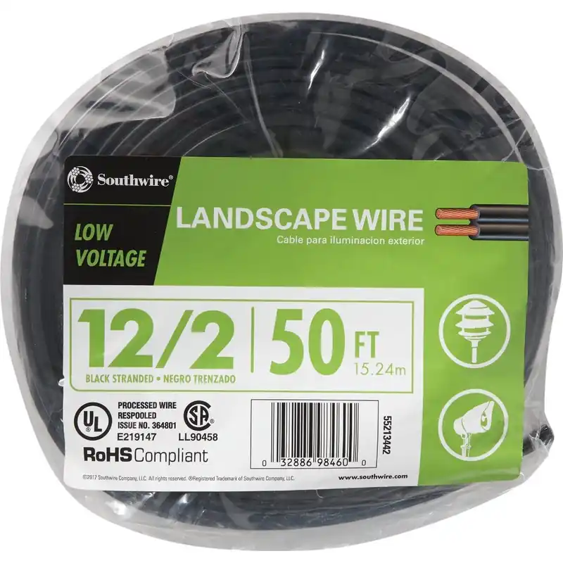 Southwire 55213442 50 Ft 12/2 Stranded Low Voltage Cable