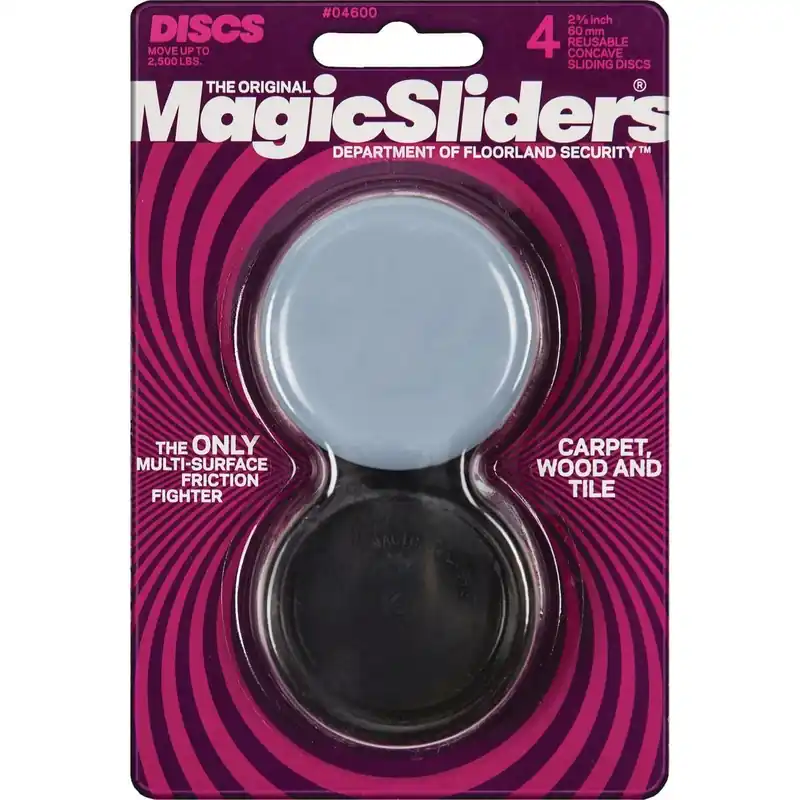Magic Sliders 04600 Concave Round Furniture Glide 2-3/8 In. (4-Pack)