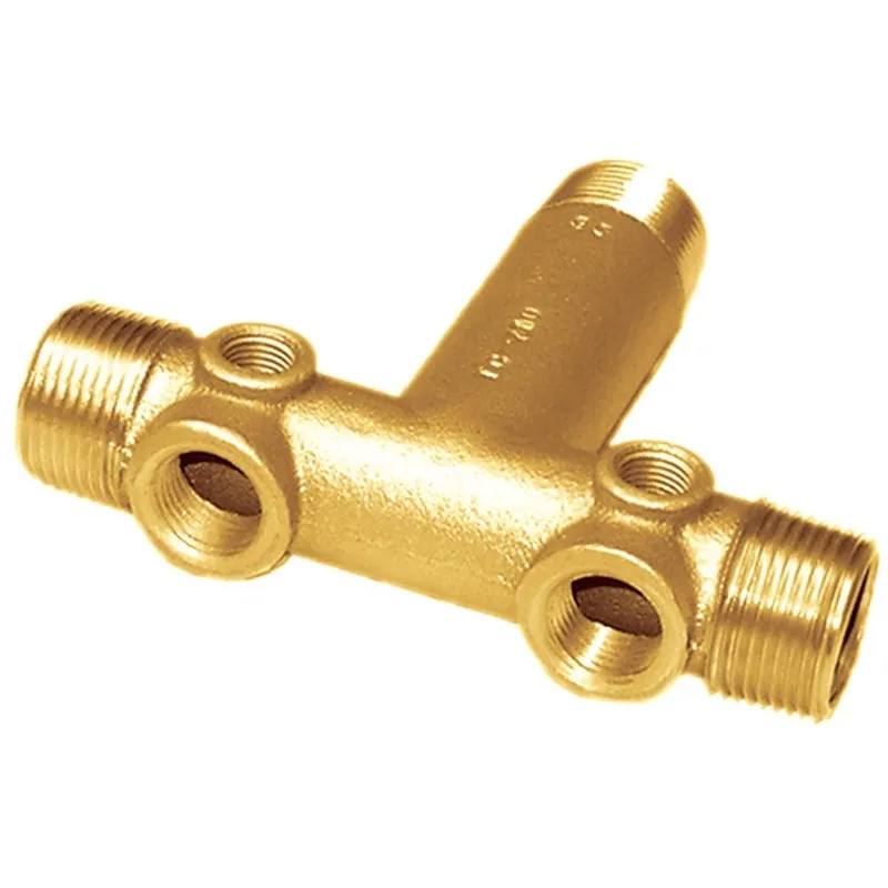 Simmons 710SB 4 In. Male Silicon Bronze Low Lead Tank Cross Tee