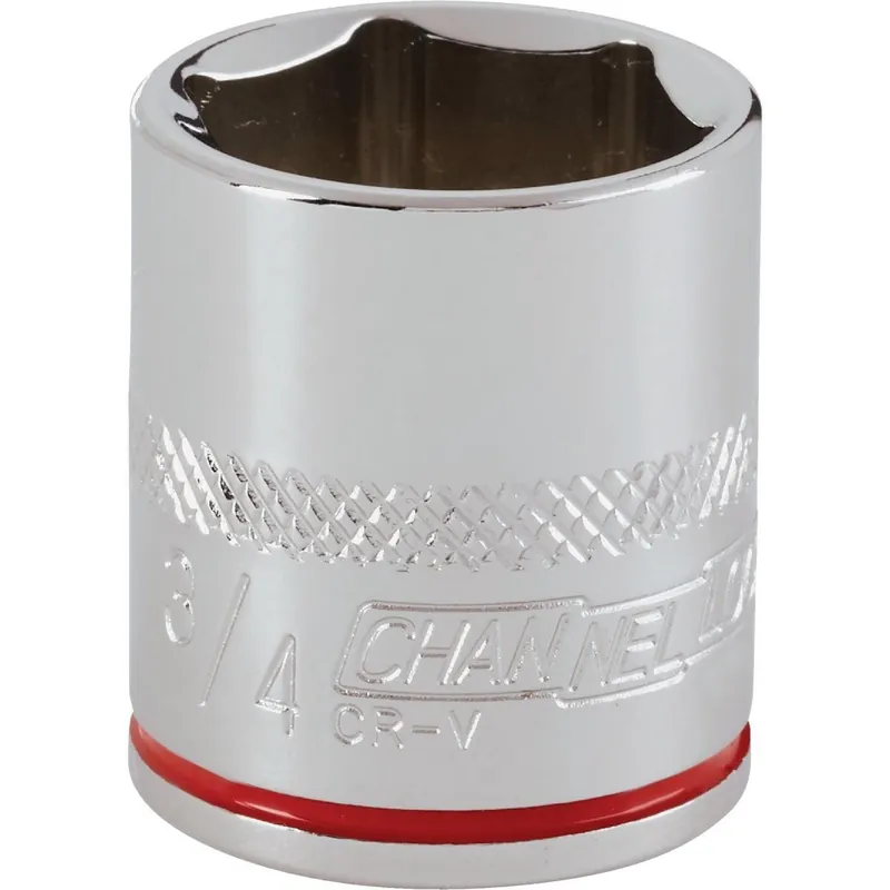Channellock 302676 3/8 In. Drive 3/4 In. 6-Point Shallow Standard Socket