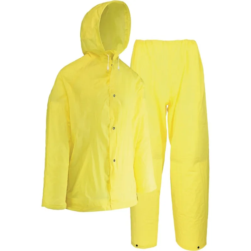 West Chester 44110/XL 2-Piece Yellow EVA Rain Suit