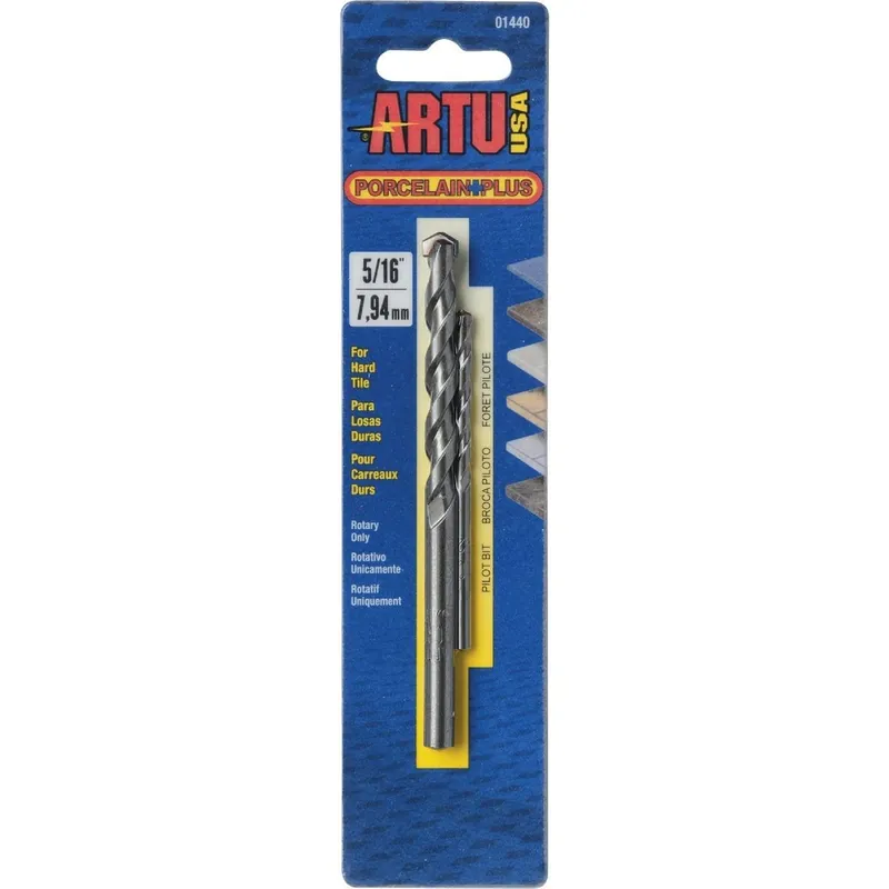 Artu 01440 Cobalt and Tungsten Carbide Glass & Tile Drill Bit