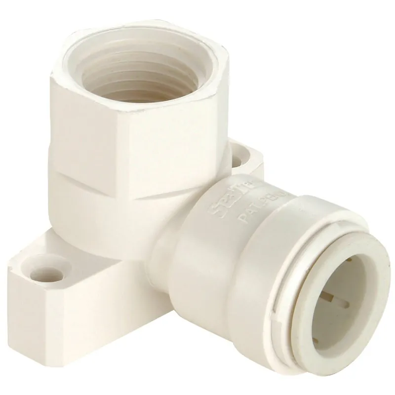Watts 3521-1008 1/2 In. CTS x 1/2 In. FPT 90 Deg. Quick Connect Drop Ear Plastic Elbow