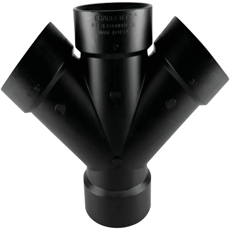 Charlotte Pipe ABS006111000HA 3 In. All Hub Double ABS Wye