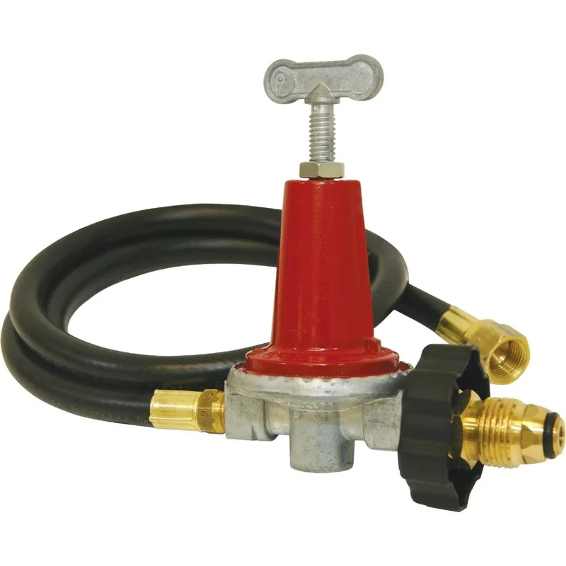 Bayou Classic 5HPR-40 Thermoplastic High Pressure LP Hose & Adjustable Regulator