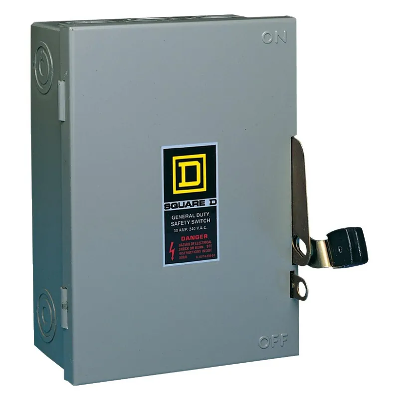 Square D D211NCP 30A D Series Indoor Plug Fuse Fusible Safety Switch With Neutral