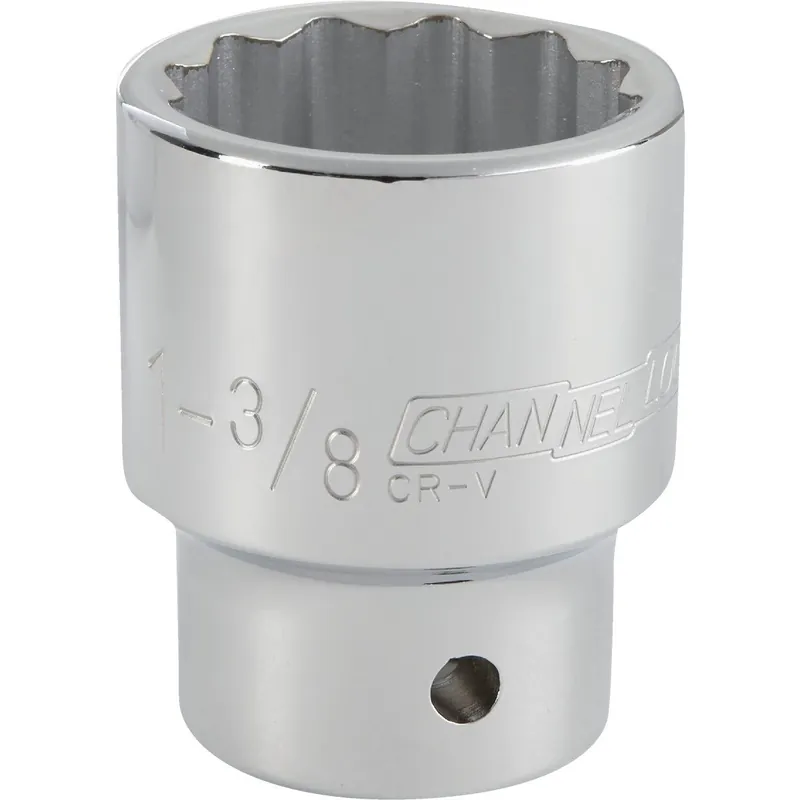 Channellock 309028 3/4 In. Drive 1-3/8 In. 12-Point Shallow Standard Socket