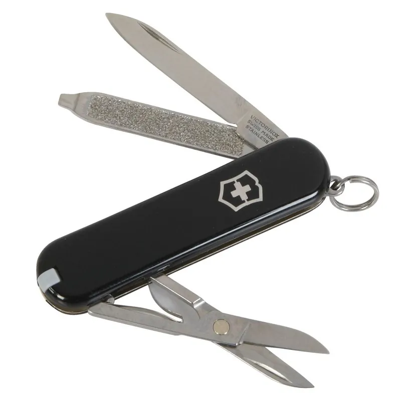Victorinox 0.6223.3B1-X2 Classic 6-Function 2-1/4 In. Black Swiss Army Knife