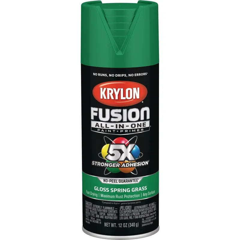 Krylon K02724007 Fusion All-In-One Gloss Spray Paint & Primer Spring Grass