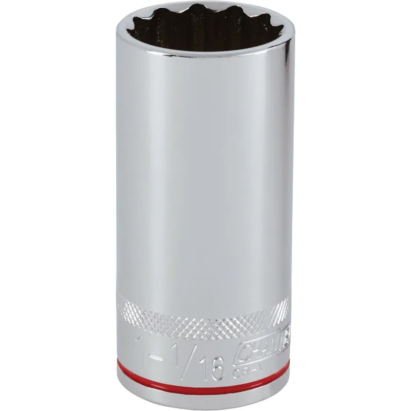 Channellock 344005 1/2 In. Drive 1-1/16 In. 12-Point Deep Standard Socket