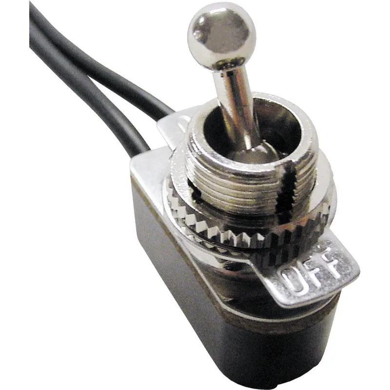 Gardner Bender GSW-125 Medium-Duty SPST Wire Leads Toggle Switch