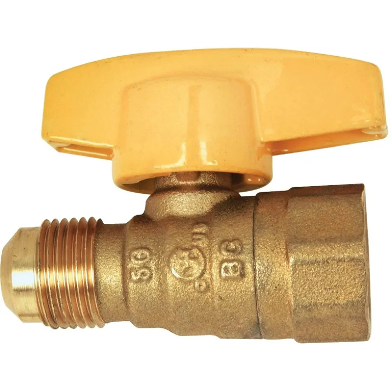 Dormont 91-2032R 1/2 In. OD Male Flare x 1/2 In. FIP Forged Brass Gas Shutoff Valve