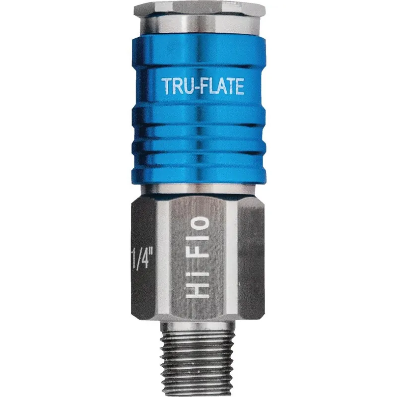 Tru-Flate 13-925 Hi Flo 1/4 In. Body Series Male Coupler