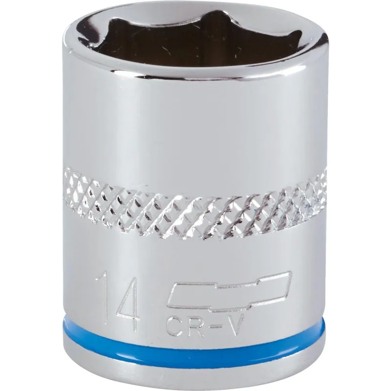Channellock 302646 1/4 In. Drive 14 mm 6-Point Shallow Metric Socket