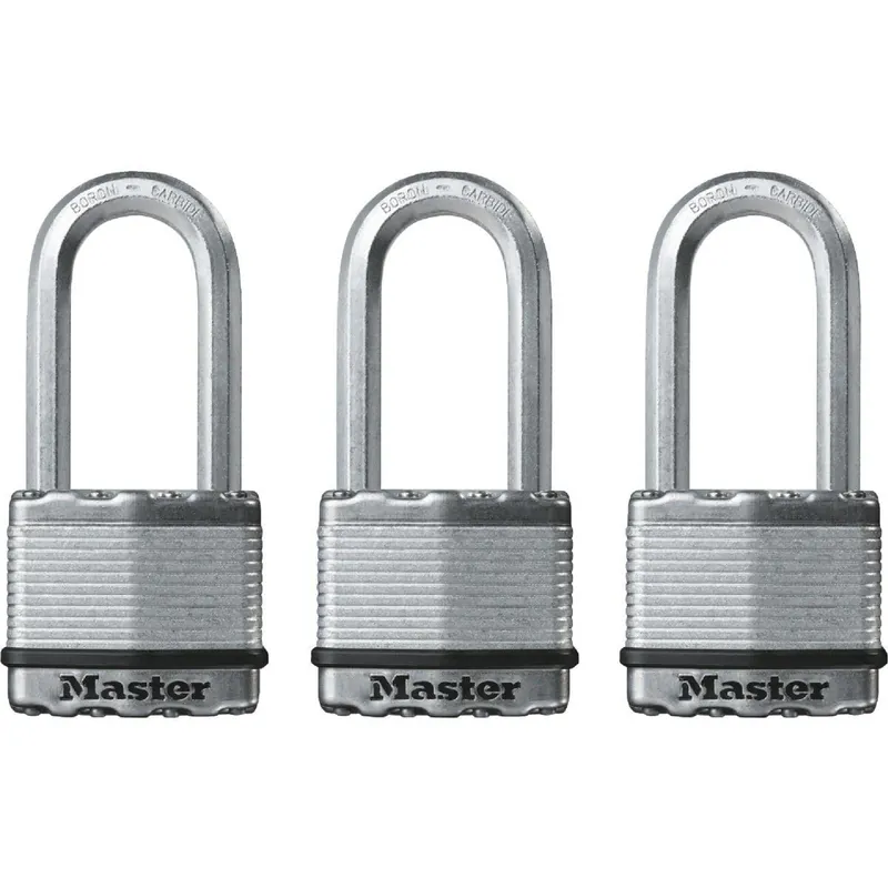 Master Lock M5XTRILH Magnum 2 In. Keyed Alike Padlock (3-Pack)