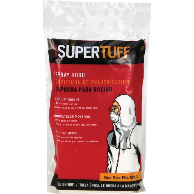 Trimaco 09503 SuperTuff 1 Size Fits Most White Cotton Painter's Spray Head Protection