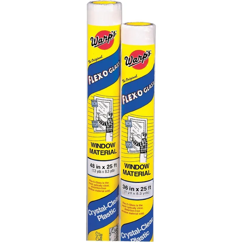Warp's NFG-36P Flex-O-Glass 36 In. X 25 Ft. Clear 4 Mil. Plastic Sheeting