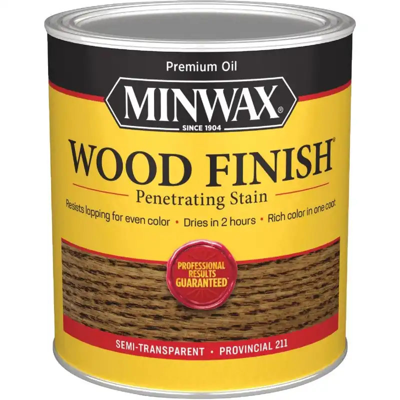 Minwax 70002444 Wood Finish Penetrating Stain Provincial 1 Qt.