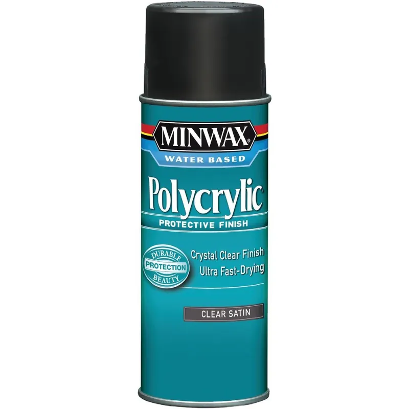 Minwax 33333000 Satin Polycrylic Spray Protective Finish Spray Varnish 11.5 Oz.