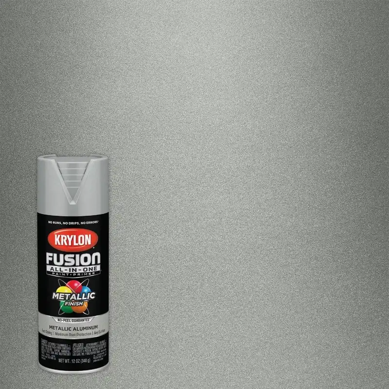 Krylon K02766007 Fusion All-In-One Metallic Spray Paint & Primer Aluminum