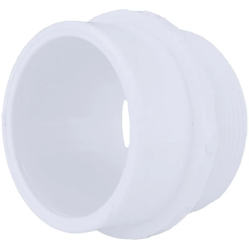 Charlotte Pipe PVC001111000HA 2 In. SPG x 2 In. MIP Schedule 40 DWV PVC Adapter