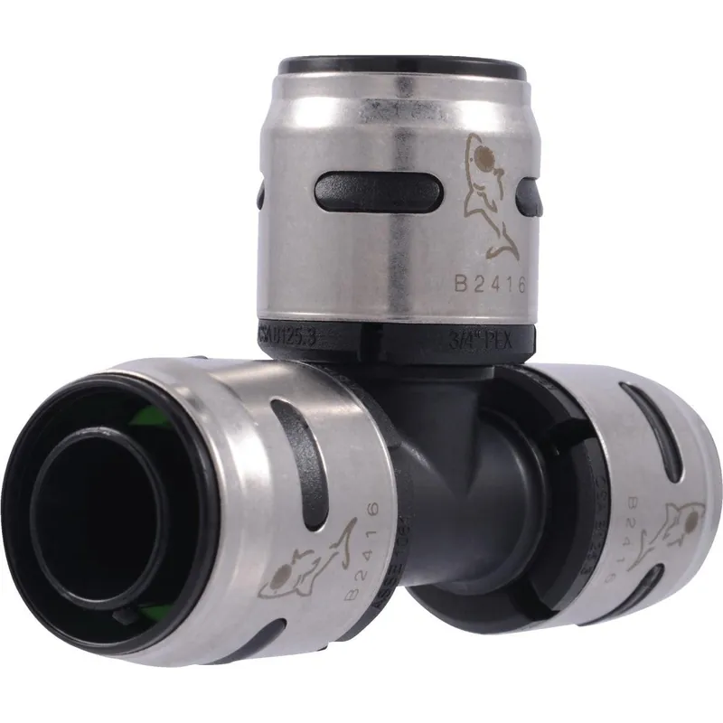 SharkBite K370A EvoPex 3/4 In. x 3/4 In. x 3/4 In. Push-to-Connect Plastic Tee