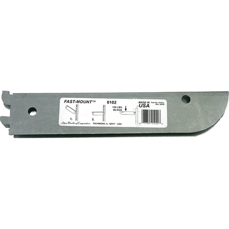 Knape & Vogt BK-0102 John Sterling Fast-Mount 10 In. Galvanized Steel Double Shelf Bracket