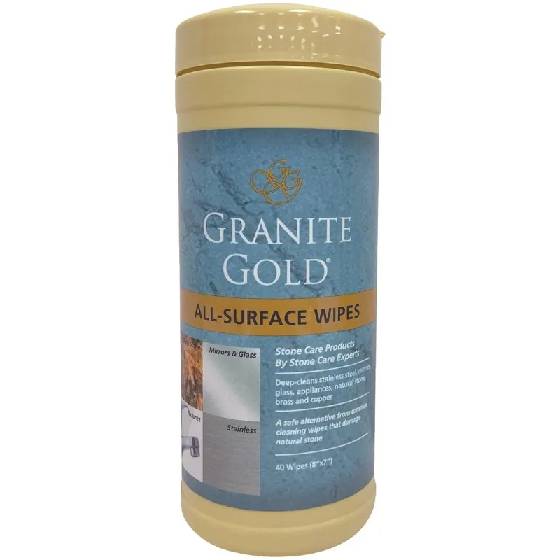 Granite Gold GG0005 All-Surface Cleaning Wipes 40 Count