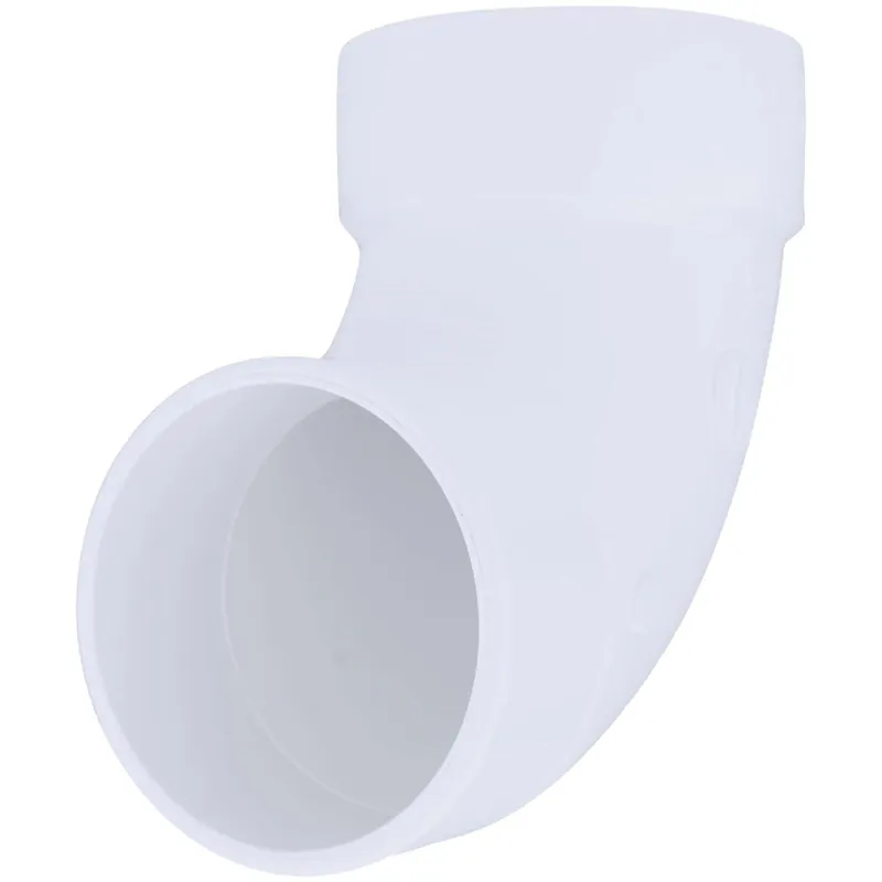 Charlotte Pipe PVC003021400HA 4 In. Schedule 40 90 Deg. DWV PVC Street Elbow (1/4 Bend)